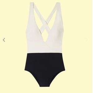 Summersalt deep dive black and white one piece